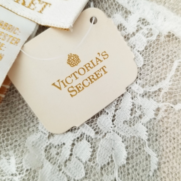 Victoria's Secret Vintage Gold Label Lingerie Lace Crochet Embroidery Crop  NWT - Picture 4 of 16